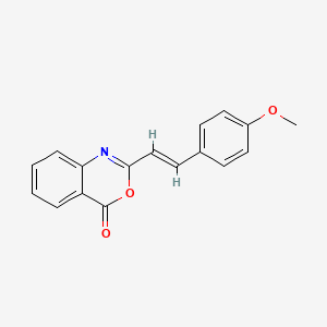 molecular formula C17H13NO3 B2642121 (E)-2-(4-methoxystyryl)-4H-benzo[d][1,3]oxazin-4-one CAS No. 941598-93-2