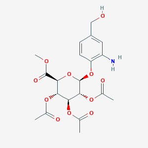 molecular formula C20H25NO11 B2642122 MAC glucuronide linker-2 