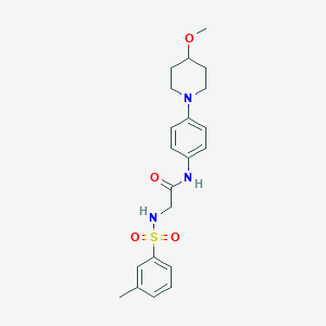B2642161 N-(4-(4-methoxypiperidin-1-yl)phenyl)-2-(3-methylphenylsulfonamido)acetamide CAS No. 1797888-97-1