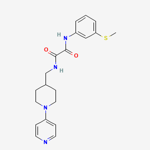 molecular formula C20H24N4O2S B2642165 N'-[3-(methylsulfanyl)phenyl]-N-{[1-(pyridin-4-yl)piperidin-4-yl]methyl}ethanediamide CAS No. 2034586-71-3