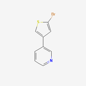 molecular formula C9H6BrNS B2642193 3-(5-Bromothiophen-3-yl)pyridine CAS No. 166450-99-3
