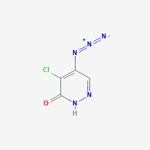 molecular formula C4H2ClN5O B026422 5-Azido-4-chloro-3(2H)-pyridazinone CAS No. 40175-80-2