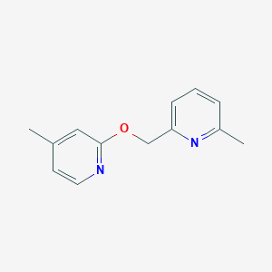 molecular formula C13H14N2O B2642232 4-Methyl-2-[(6-methylpyridin-2-yl)methoxy]pyridine CAS No. 2197493-37-9