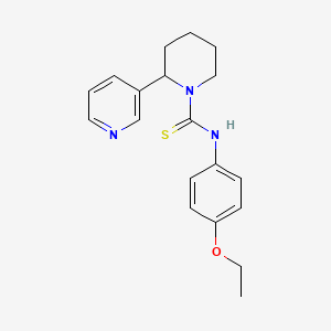 molecular formula C19H23N3OS B2642236 N-(4-ethoxyphenyl)-2-(pyridin-3-yl)piperidine-1-carbothioamide CAS No. 399003-15-7