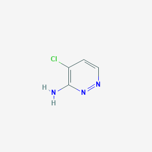 molecular formula C4H4ClN3 B2642291 4-Chloropyridazin-3-amine CAS No. 1353101-17-3
