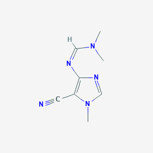 molecular formula C8H11N5 B2642295 N'-(5-Cyano-1-methyl-1H-imidazol-4-yl)-N,N-dimethylformimidamide CAS No. 155855-86-0