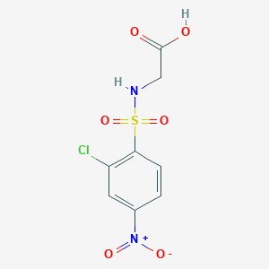 B2642385 2-(2-Chloro-4-nitrobenzenesulfonamido)acetic acid CAS No. 571155-31-2