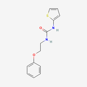 molecular formula C13H14N2O2S B2642469 1-(2-Phenoxyethyl)-3-(thiophen-2-yl)urea CAS No. 1170828-78-0