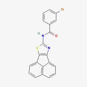 molecular formula C20H11BrN2OS B2642476 N-(acenaphtho[1,2-d]thiazol-8-yl)-3-bromobenzamide CAS No. 536729-10-9