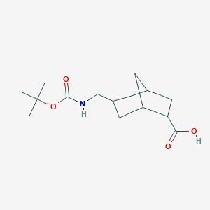 B2642534 5-(((tert-Butoxycarbonyl)amino)methyl)bicyclo[2.2.1]heptane-2-carboxylic acid CAS No. 2230799-99-0