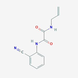 molecular formula C12H11N3O2 B2642547 N1-allyl-N2-(2-cyanophenyl)oxalamide CAS No. 898349-46-7