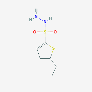 molecular formula C6H10N2O2S2 B2642598 5-Ethylthiophene-2-sulfonohydrazide CAS No. 78380-36-6