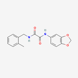 molecular formula C17H16N2O4 B2642676 N-(2H-1,3-BENZODIOXOL-5-YL)-N'-[(2-METHYLPHENYL)METHYL]ETHANEDIAMIDE CAS No. 714212-00-7