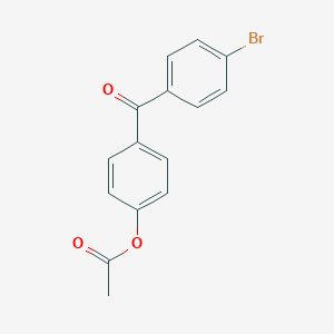 molecular formula C15H11BrO3 B026427 4-Acetoxy-4'-bromobenzophenone CAS No. 4306-46-1