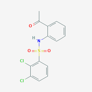 molecular formula C14H11Cl2NO3S B2642736 N-(2-acetylphenyl)-2,3-dichlorobenzenesulfonamide CAS No. 303152-43-4