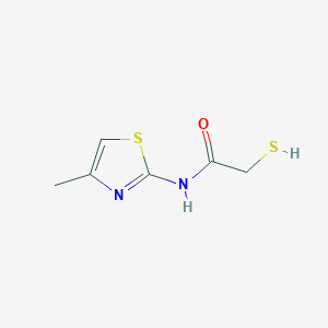 molecular formula C6H8N2OS2 B2642737 N-(4-methyl-1,3-thiazol-2-yl)-2-sulfanylacetamide CAS No. 860174-96-5