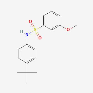 molecular formula C17H21NO3S B2642756 N-(4-tert-butylphenyl)-3-methoxybenzene-1-sulfonamide CAS No. 670271-64-4