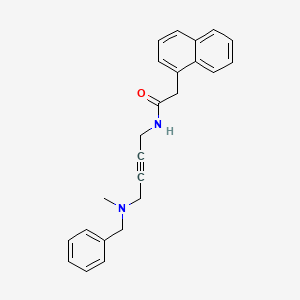 molecular formula C24H24N2O B2642761 N-(4-(benzyl(methyl)amino)but-2-yn-1-yl)-2-(naphthalen-1-yl)acetamide CAS No. 1396880-64-0