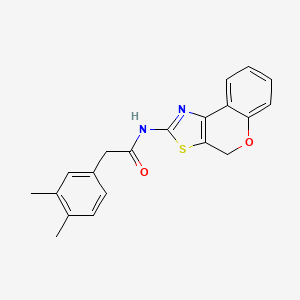 molecular formula C20H18N2O2S B2642773 N-(4H-chromeno[4,3-d]thiazol-2-yl)-2-(3,4-dimethylphenyl)acetamide CAS No. 921788-39-8