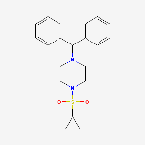 B2642858 1-Benzhydryl-4-(cyclopropylsulfonyl)piperazine CAS No. 1234920-66-1