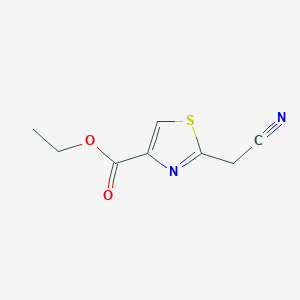 molecular formula C8H8N2O2S B2642902 Ethyl 2-(cyanomethyl)-1,3-thiazole-4-carboxylate CAS No. 59142-20-0