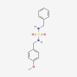 molecular formula C15H18N2O3S B2642905 N-benzyl-N'-(4-methoxybenzyl)sulfamide CAS No. 143836-81-1