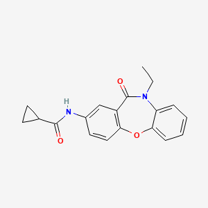 N-(10-ethyl-11-oxo-10,11-dihydrodibenzo[b,f][1,4]oxazepin-2-yl)cyclopropanecarboxamide