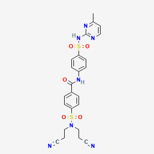 4-[Bis(2-cyanoethyl)sulfamoyl]-N-{4-[(4-methylpyrimidin-2-YL)sulfamoyl]phenyl}benzamide