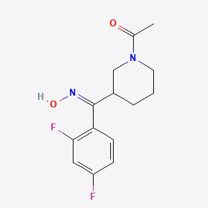 1-{3-[(1Z)-(2,4-difluorophenyl)(hydroxyimino)methyl]piperidin-1-yl}ethan-1-one