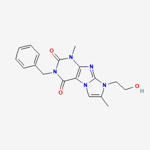 3-benzyl-8-(2-hydroxyethyl)-1,7-dimethyl-1H-imidazo[2,1-f]purine-2,4(3H,8H)-dione
