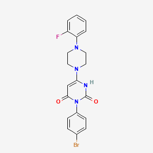 3-(4-bromophenyl)-6-[4-(2-fluorophenyl)piperazin-1-yl]-1H-pyrimidine-2,4-dione