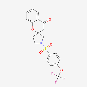 1'-((4-(Trifluoromethoxy)phenyl)sulfonyl)spiro[chroman-2,3'-pyrrolidin]-4-one