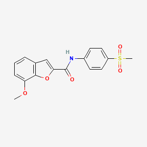 7-methoxy-N-(4-(methylsulfonyl)phenyl)benzofuran-2-carboxamide