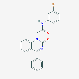 N-(3-bromophenyl)-2-(2-oxo-4-phenylquinazolin-1(2H)-yl)acetamide