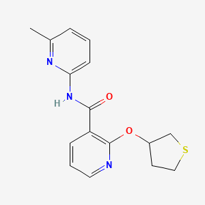 N-(6-methylpyridin-2-yl)-2-((tetrahydrothiophen-3-yl)oxy)nicotinamide