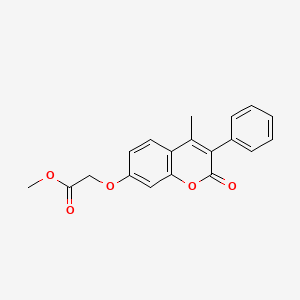 Methyl 2-(4-methyl-2-oxo-3-phenylchromen-7-yl)oxyacetate