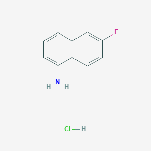 molecular formula C10H9ClFN B2643045 6-Fluoronaphthalen-1-amine hydrochloride CAS No. 122884-01-9