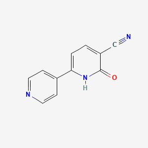 2-Oxo-6-(pyridin-4-yl)-1,2-dihydropyridine-3-carbonitrile