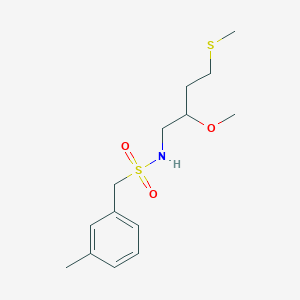 N-(2-Methoxy-4-methylsulfanylbutyl)-1-(3-methylphenyl)methanesulfonamide