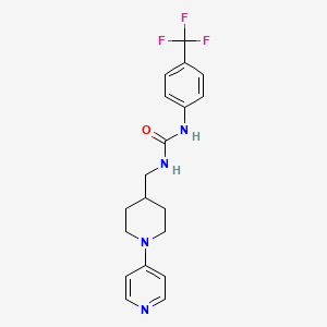 molecular formula C19H21F3N4O B2643064 1-((1-(Pyridin-4-yl)piperidin-4-yl)methyl)-3-(4-(trifluoromethyl)phenyl)urea CAS No. 2034238-17-8