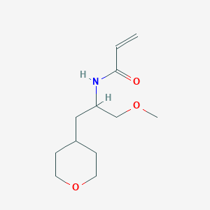 molecular formula C12H21NO3 B2643078 N-[1-Methoxy-3-(oxan-4-yl)propan-2-yl]prop-2-enamide CAS No. 2305308-99-8