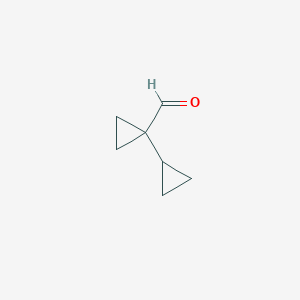 molecular formula C7H10O B2643109 1-Cyclopropylcyclopropane-1-carbaldehyde CAS No. 1236076-63-3