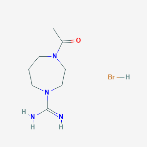 4-Acetyl-1,4-diazepane-1-carboximidamide hydrobromide