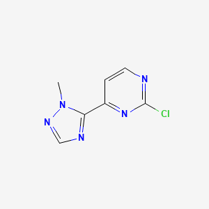 2-Chloro-4-(1-methyl-1H-1,2,4-triazol-5-yl)pyrimidine