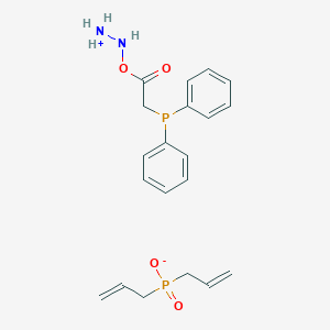 (Diphenylphosphinyl)acetic acid hydrazide mono(di-2-propenylphosphinate)