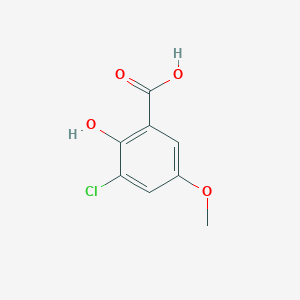 molecular formula C8H7ClO4 B2643236 3-Chloro-2-hydroxy-5-methoxybenzoic acid CAS No. 1245532-48-2