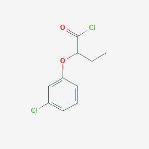 molecular formula C10H10Cl2O2 B2643279 2-(3-Chlorophenoxy)butanoyl chloride CAS No. 4878-27-7