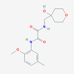 molecular formula C16H22N2O5 B2643283 N'-[(4-hydroxyoxan-4-yl)methyl]-N-(2-methoxy-5-methylphenyl)ethanediamide CAS No. 1351619-28-7