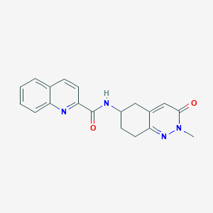 molecular formula C19H18N4O2 B2643287 N-(2-methyl-3-oxo-2,3,5,6,7,8-hexahydrocinnolin-6-yl)quinoline-2-carboxamide CAS No. 2034416-17-4