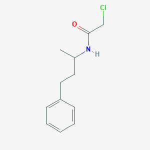 molecular formula C12H16ClNO B2643380 2-chloro-N-(4-phenylbutan-2-yl)acetamide CAS No. 379255-27-3